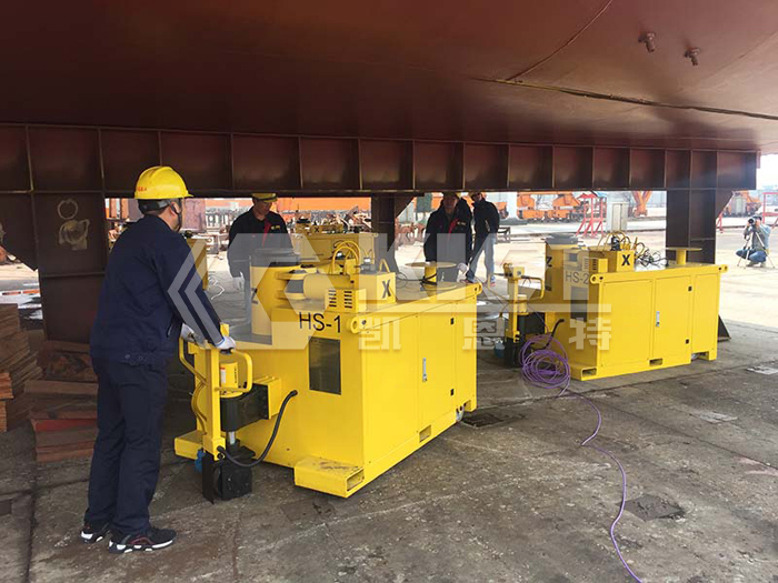 PLC-hydraulic-synchronous-lifting-system-for-4500T-hull-of-Jiangsu-Huatai-Shipyard-81