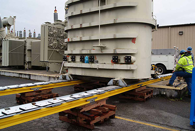 Synchronous lifting of transformer<br /><br /><br /><br />
